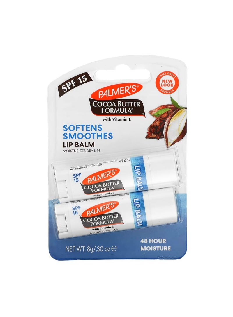 بالمرز مرطب شفاه أصلي بمعامل حماية من الشمس SPF 15 عبوتان (4 جم) لكل منهما - Image 2