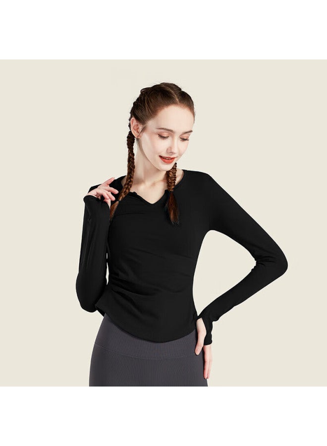 FANDIMU Vandimu Women's Yoga T-shirt Slim Fit Long Sleeve Sports Top For Running Pilates Cycling Fitness - Image 5