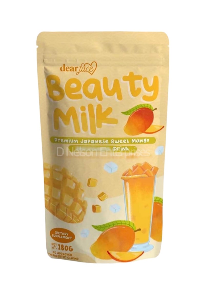 dear face - Beauty Milk Premium Japanese Sweet Mango Drink 180g - Image 1