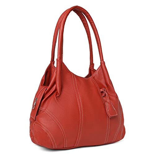 Fostelo Women's Dale Satchel Tote Handbag for Women | Ladies Purse | Stylish Shoulder Bag | Gift For Women | Red - Image 1