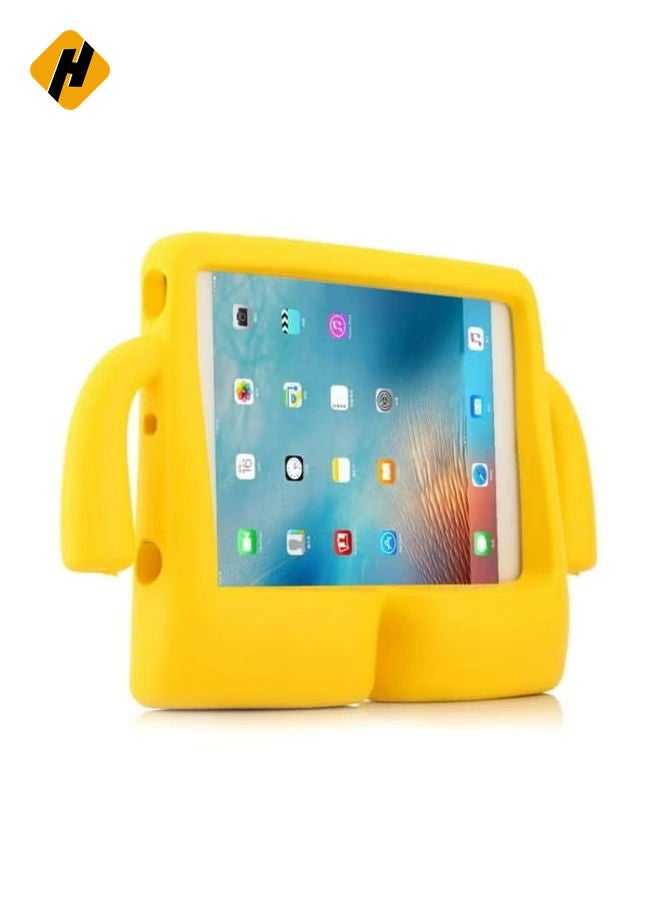 HuHa Yellow Kids’ EVA Shockproof Case for iPad Air 11 Inch M2 (2024) – Lightweight Protective Cover with Handle and Stand  - Image 1