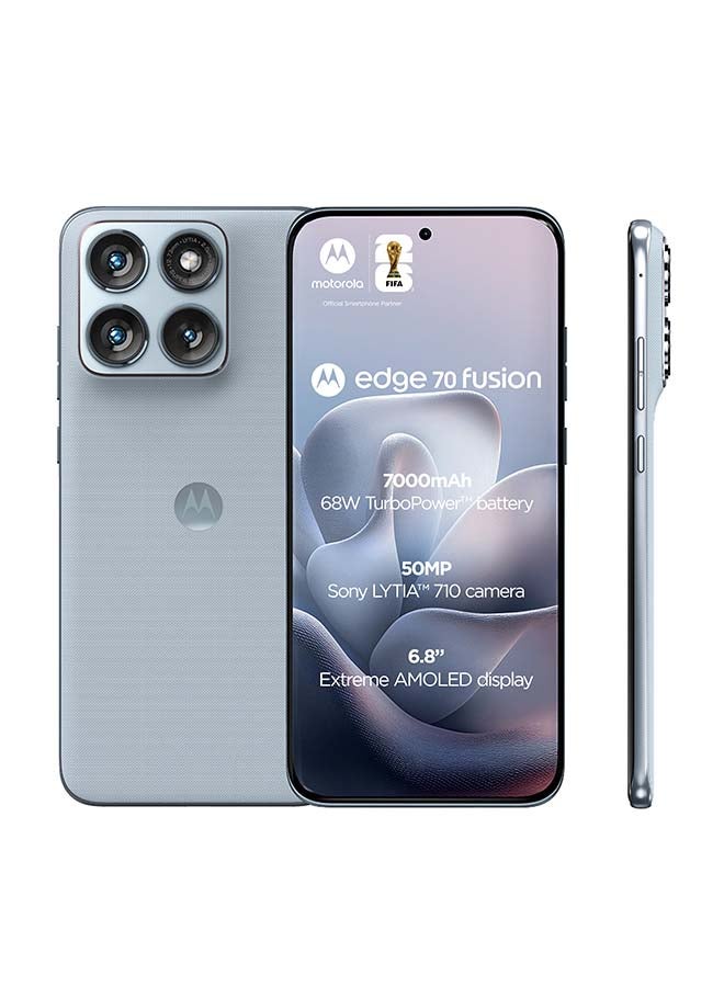 Motorola Edge 70 Fusion 5G Dual SIM PANTONE Country Air (Pastel Blue) 12GB RAM 256GB - Middle East Version - Image 1