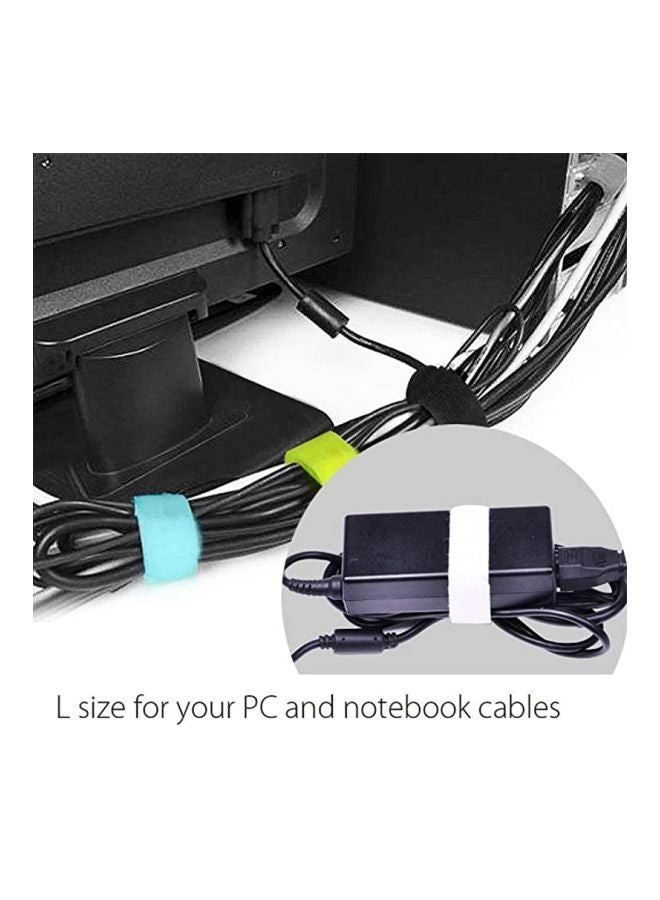 50-Pieces Nylon Reusable Cable Tie Black 18centimeter - Image 2