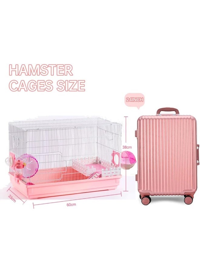 NeoStyle 7pcs 60cm Large Hamster Cage, 2 Layers Large Space Hamster Cage and Habitat with Accessories Rat Cage for Dwarf Hamsters, Syrian Hamsters, Gerbils or Other Small Animals - Image 4