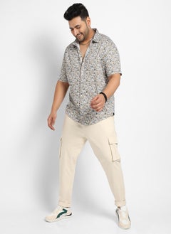 Instafab Plus Men's Multicolour Printed Casual Shirt  - Image 5