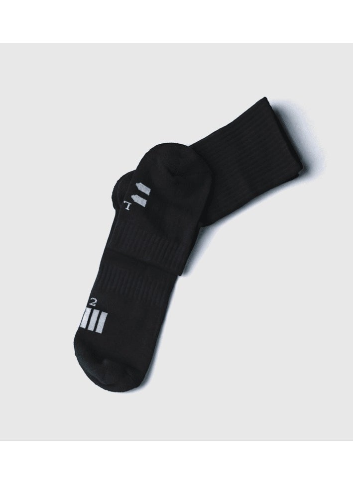 Black & White - Black Long Socks High-Rise - Image 1