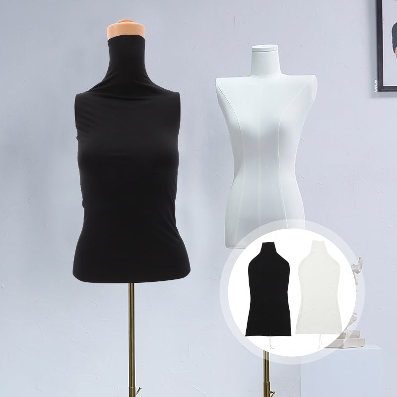 2Pcs Mannequin Decorative Cover Mannequin Cotton Cloth Cover Upper Body Cover - Image 1