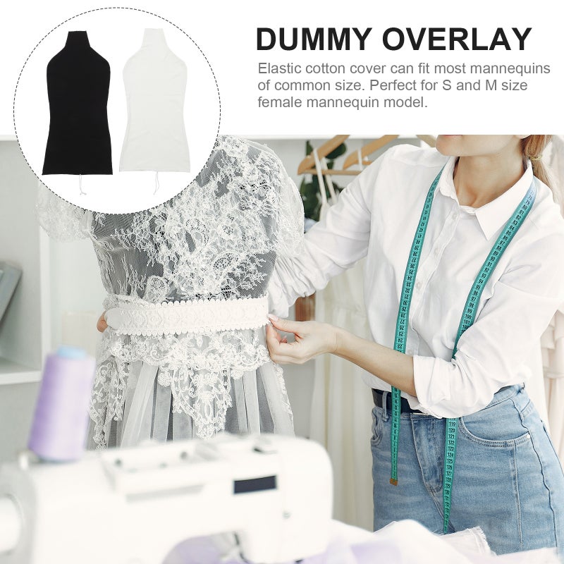 2Pcs Mannequin Decorative Cover Mannequin Cotton Cloth Cover Upper Body Cover - Image 5
