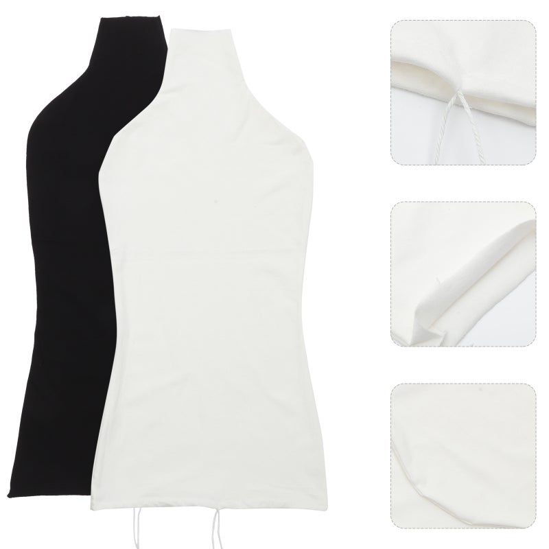 2Pcs Mannequin Decorative Cover Mannequin Cotton Cloth Cover Upper Body Cover - Image 2