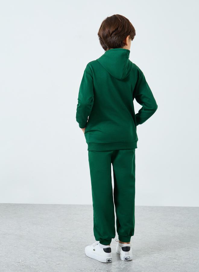 Styli Boys Green Graphic Print Hoodie and Joggers Set - Image 5