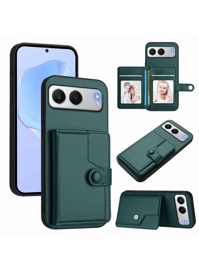 اس-توب جراب لهاتف OnePlus Nord مزود بأربعة أزرار وحقيبة بطاقات RFID ومضاد للسرقة - Image 1