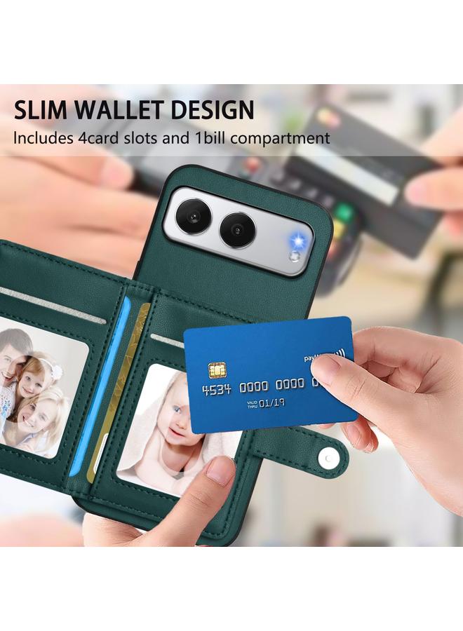 اس-توب جراب لهاتف OnePlus Nord مزود بأربعة أزرار وحقيبة بطاقات RFID ومضاد للسرقة - Image 5