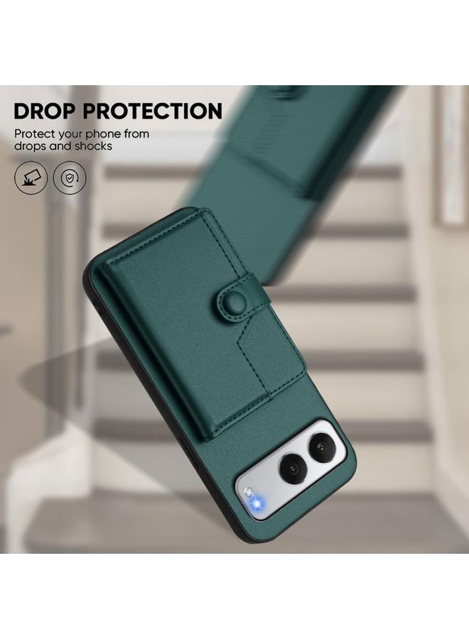 اس-توب جراب لهاتف OnePlus Nord مزود بأربعة أزرار وحقيبة بطاقات RFID ومضاد للسرقة - Image 4