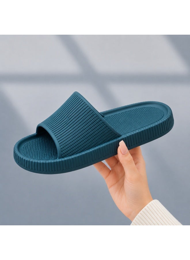 Cloud Slides Sandals, Waterproof PVC Slippers, Non-Slip Durable, Lightweight Cushioned Shower Pool Bathroom House Slides - Image 3