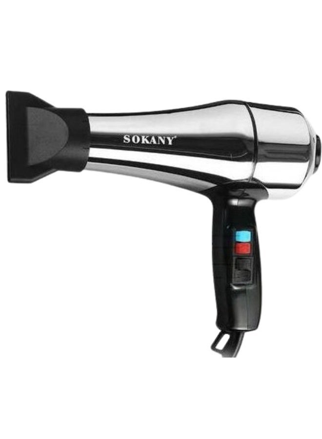 sokany MD-3000 Professional Hair Dryer 2400W , Stainless Steel Body Blow Dryer with 2 Speed & 2 Heat Settings, Fast Drying Hair Care Technology, Concentrator Nozzle, Hanging Loop, Durable Shatterproof Design, 220–240V for Salon & Home Use - Image 2