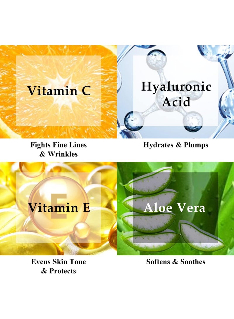 Kleem Organics Vitamin C Serum for Face with Hyaluronic Acid and Vitamin E Firming Anti Aging Vitamin C Face Serum for Women to Boost Collagen Reduce Wrinkles Acne Spots Dark Spots and Sun Damage - Image 3