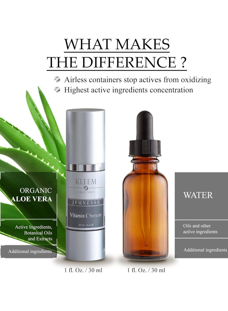 Kleem Organics Vitamin C Serum for Face with Hyaluronic Acid and Vitamin E Firming Anti Aging Vitamin C Face Serum for Women to Boost Collagen Reduce Wrinkles Acne Spots Dark Spots and Sun Damage - Image 5