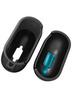 Spigen Urban Fit Airpods 4 Case (2024) 4th Gen Premium Fabric Protective Shockproof Cover with Carabiner - Black  - Image 3
