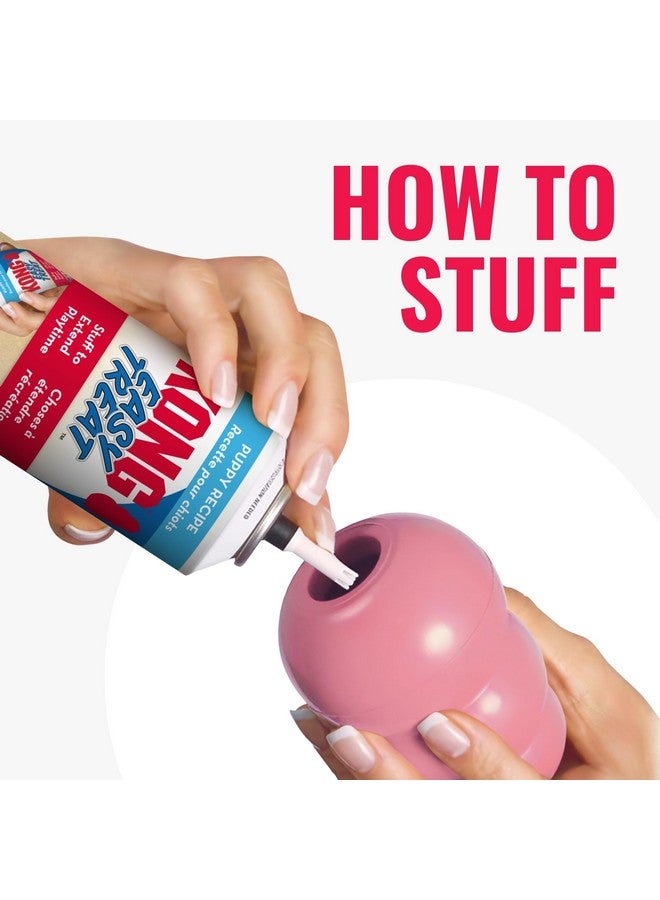 KONG Puppy Binkie - Pacifier Dog Toy for Puppies - Stuffable Treat Chew Toy for Treats - Durable Natural Rubber for Teething Puppy - for Small Puppies - Pink - Image 4