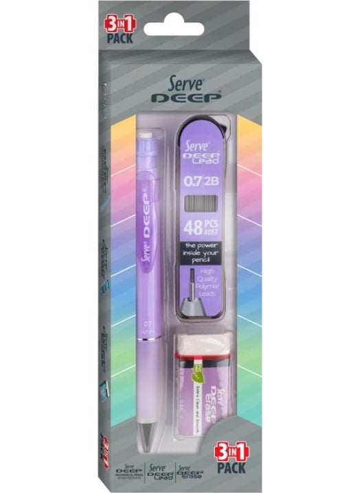 Serve Deep 3-Piece School Set Purple  - Image 2
