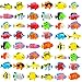 PROLOSO 48 Pcs Toy Fish Tropical Fish Figure Play Set Plastic Sea Animals Themed Party Favors for Kids Toddlers Bath Toys Style 2 - Image 2