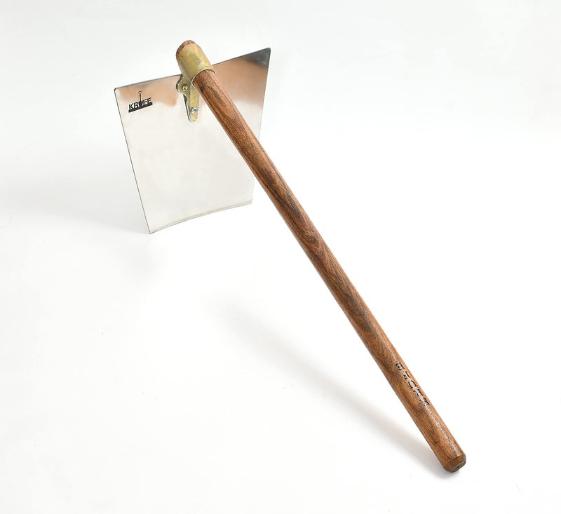 KRUFE 202 Grade Stainless Steel Spade - Heavy Duty Gardening for Agriculture | Durable and Versatile Hand Spade | Ideal for Soil Preparation, Planting, and Landscaping Projects | 8.5 x 11 x 35 Inches - Image 2