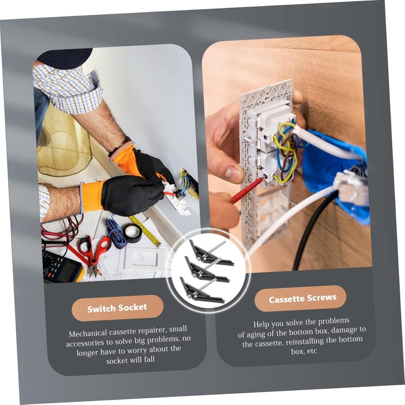 Vaguelly Electrical Box Repair Kit with Screw Support Rod Durable Insulation Material - Image 4