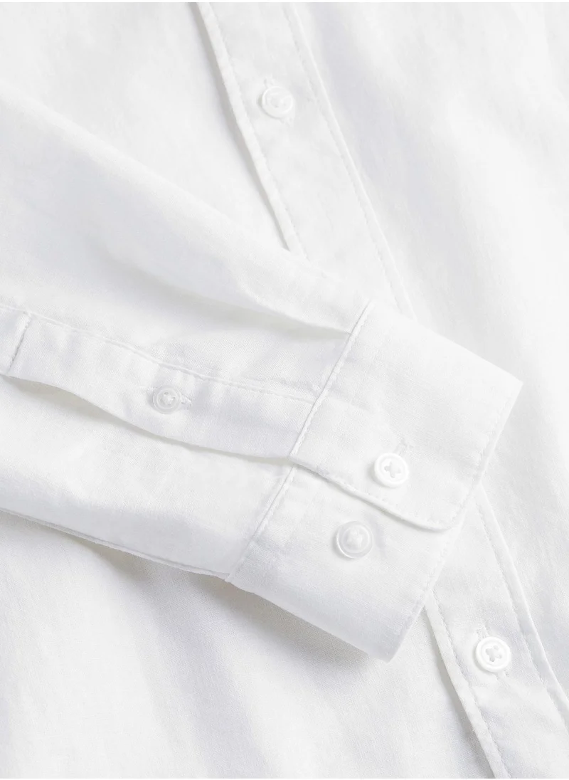 اتش اند ام Grandad Collar Regular Fit Shirt