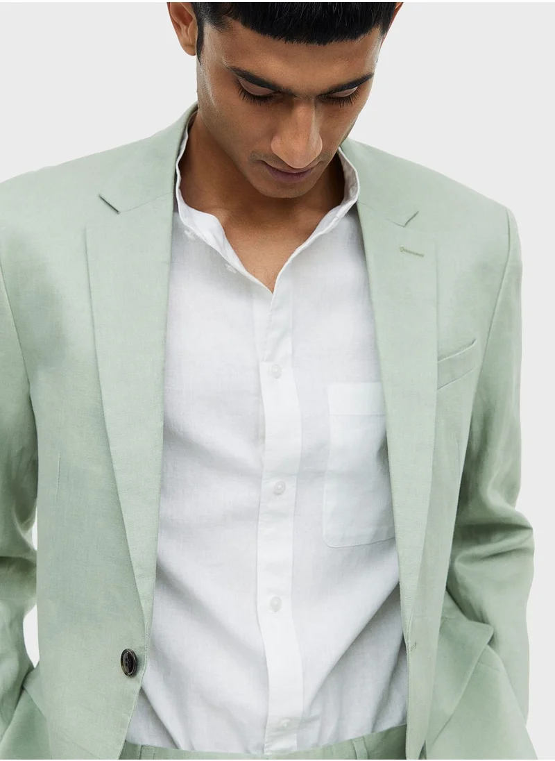 اتش اند ام Grandad Collar Regular Fit Shirt