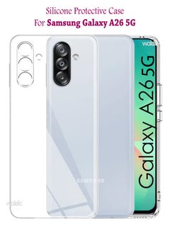 Samsung Galaxy A26 5G Premium Case | Premium Silicone  Case Cover Designed for Samsung Galaxy A26 5G | Samsung Galaxy A26 5G Case Camera and Drop Protection Thin Protective Back Cover Case for Samsung Galaxy A26 5G - Clear