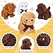 Sosation 20 Pcs 472 Inch Mini Puppy Stuffed Animal Adopt a Puppy Favors Small Push Dogs Bulk Easter Party Gifts for Kids Birthday Easter Fillers Carnival Prize Brown Bow - Image 4