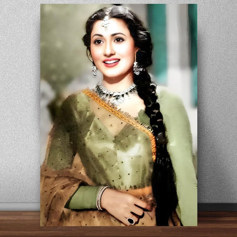 GRAY WALL Good Hope Matte paper 300gsm Bollywood Actress Madhubala Poster multicolour Print 13 inch x 19 inch - Image 1