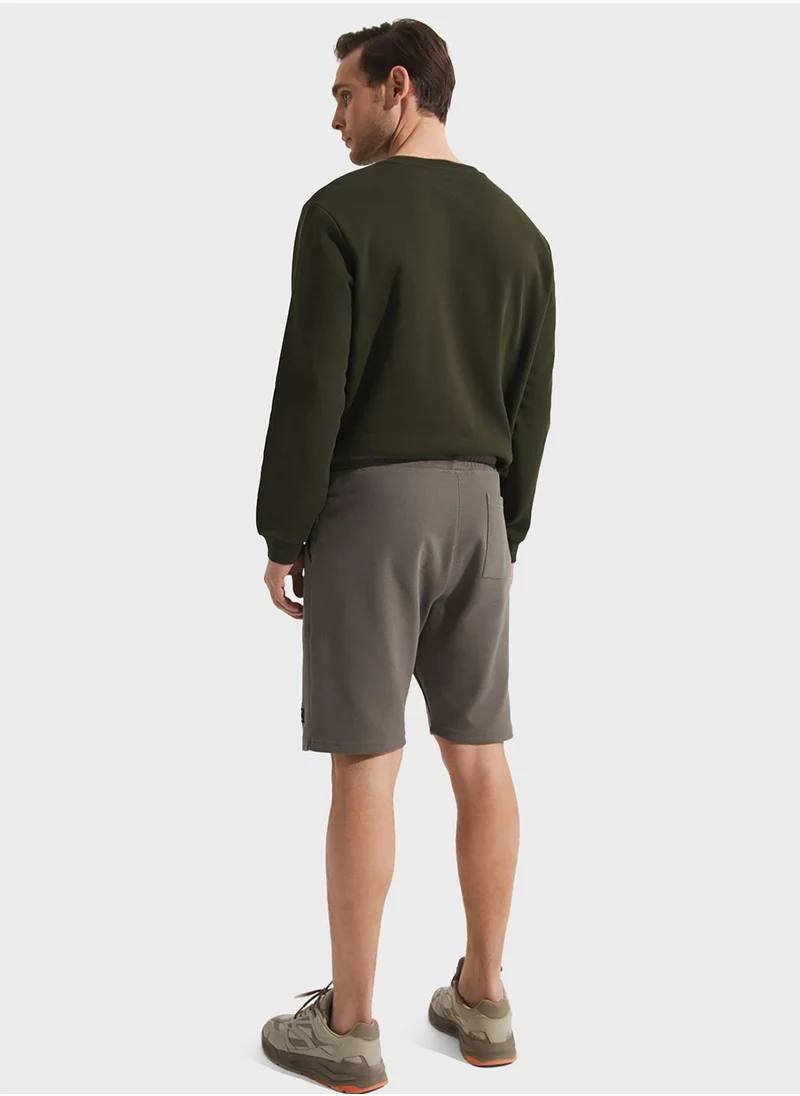 جون Essential Ribbed Seam Shorts