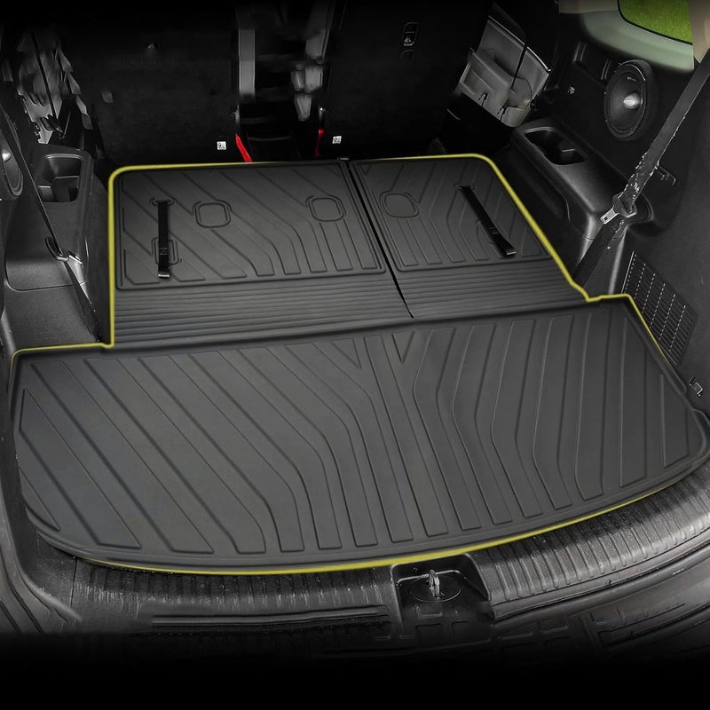 TTX LIGHTING Cargo Liner & Backrest Mat for Kia Telluride 2020-2025 - All Weather Protection - Image 2
