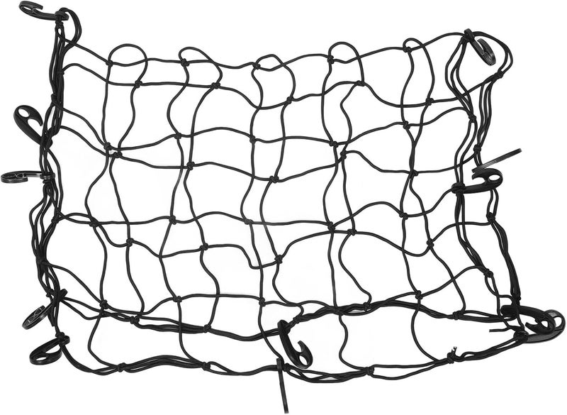 Car Cargo Net Roof and Rear Trunk Storage Net with 13pcs Hooks Set Elastic Heavy Duty Mesh Organizer for SUV Pickup Truck Vehicle Accessories - Image 1