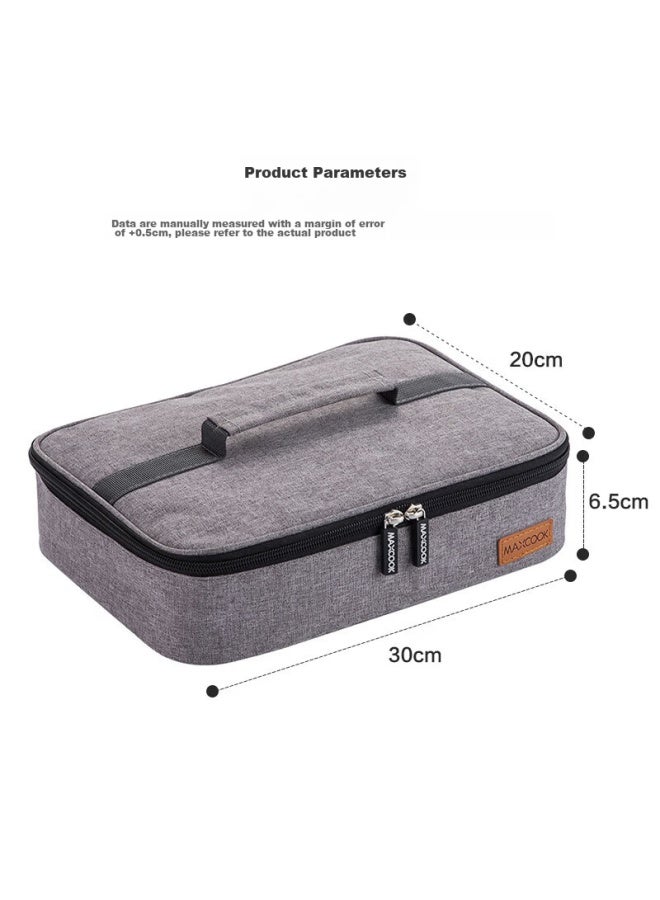 MAX COOK Maxcook Insulated Lunch Bag, Food Storage Container, Portable Bento Bag, Aluminum Foil, 30*20*6.5cm, Mcpj956 - Image 4