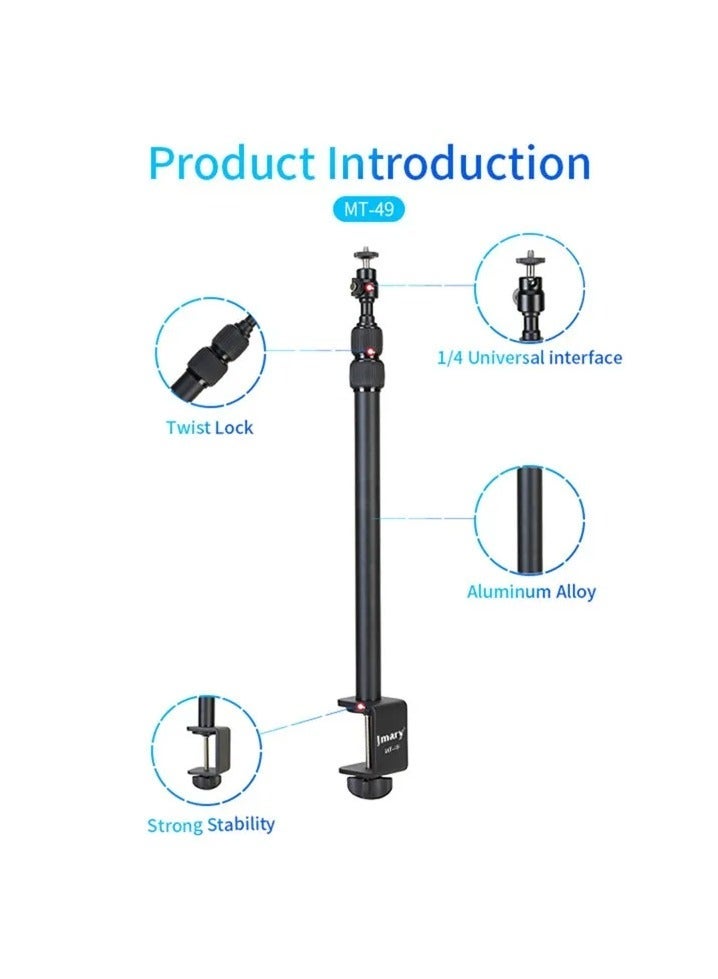 JMARY MT-49 Tabletop Light Stand Clip with Screw for Cameras LED Video Light and Ring Light - Image 3