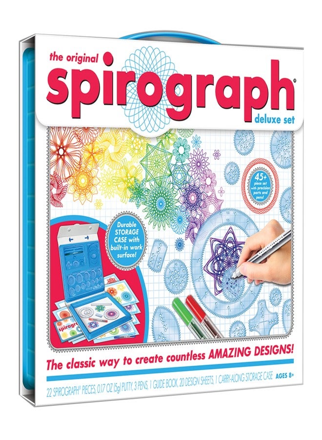 Spirograph - Deluxe Set - Spiral Art Drawing Kit - The Classic Way to Make Countless Amazing Designs - For Kids Ages 8+ - Image 1