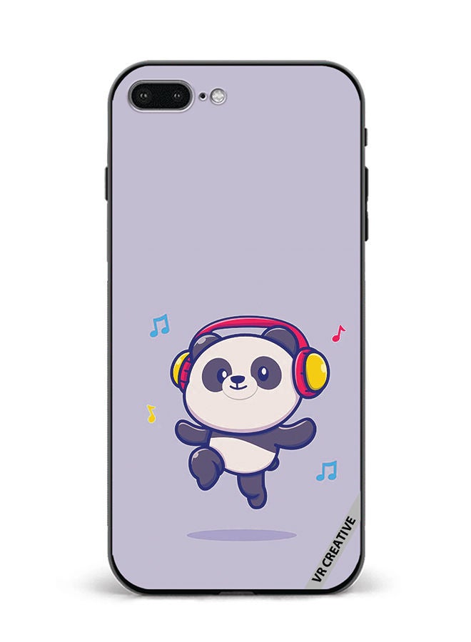 VR CREATIVE Protective Case Cover For Apple iPhone 7 Plus/8 Plus Panda With Headphone Design Multicolour - Image 1