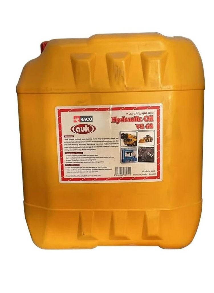 RACO RACO Automotive Multi Purpose Hydraulic Oil VG68 All Heavy Hydraulic Machines DRUM 20 LTR  - Image 1