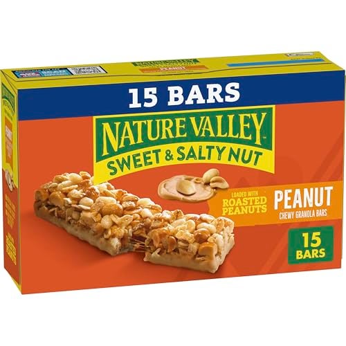 Nature Valley Sweet and Salty Nut Granola Bars, Peanut, 15 Bars, 18 oz - Image 1