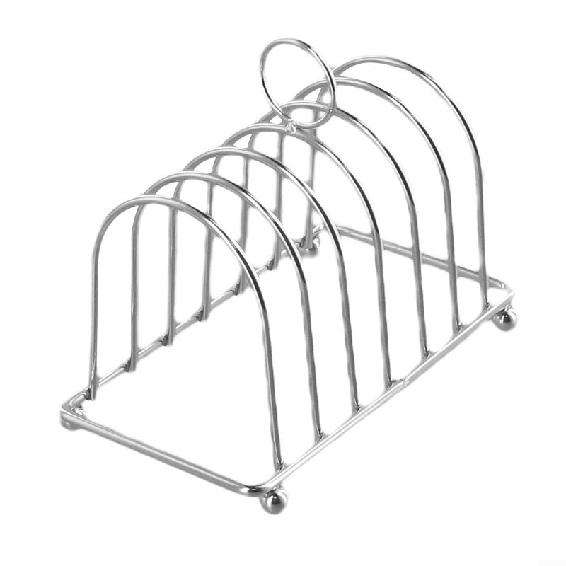 Stainless Steel Bread Cooling Rack with Elevated Feet for Toast Plates and Cutting Boards - Image 2