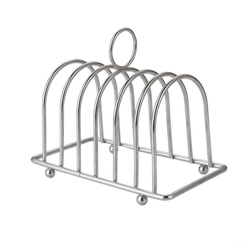 Stainless Steel Bread Cooling Rack with Elevated Feet for Toast Plates and Cutting Boards - Image 5