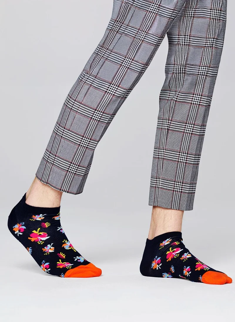 Happy Socks HIBISCUS LOW SOCK Black