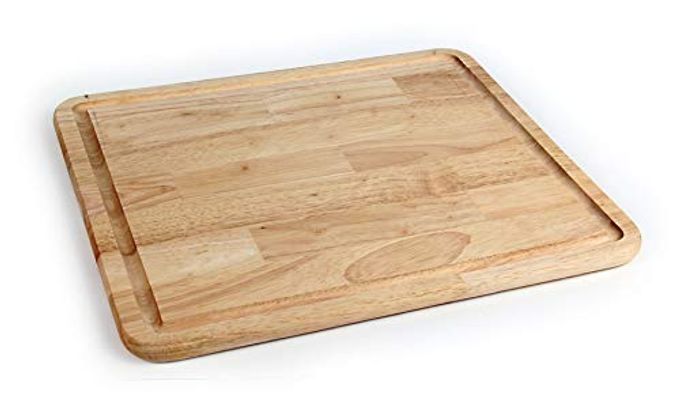Camco - Hardwood Cutting Board and Stove Topper with Non-Skid Backing, Includes Flexible Cutting Mat (43753)
