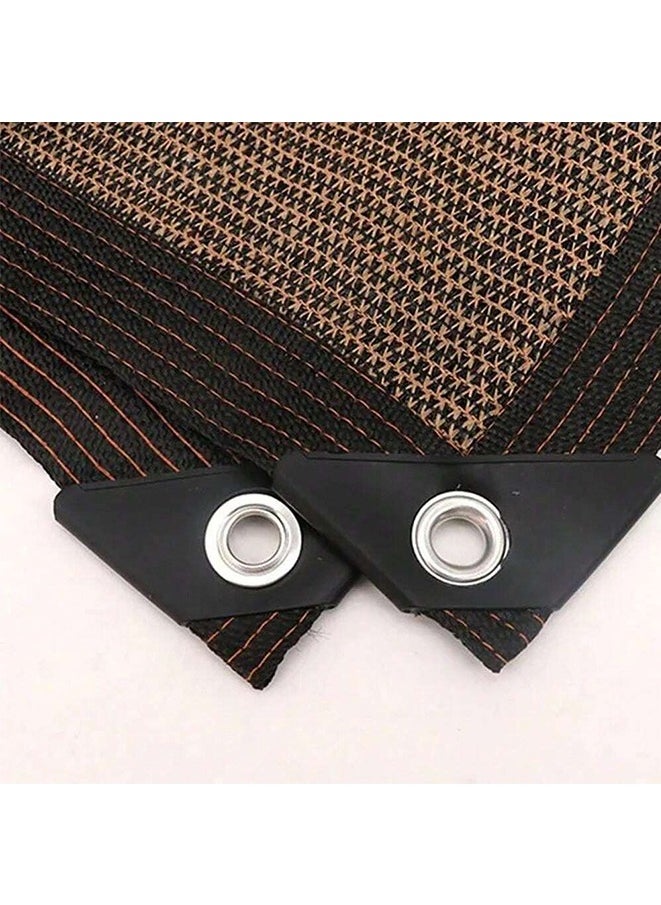 Generic - Anti UV Coffee Brown HDPE Sun Shade Sail Gazebo Sunblock Shade Cloth Sun Shade Netting - Image 1