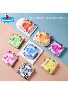 ماركة غير محددة كتاب قماشي ملون من LakaRose Baby للتعليم المبكر والتحفيز البصري للعض - اللون: L017A كتاب قماشي ملون أسود  - Image 3