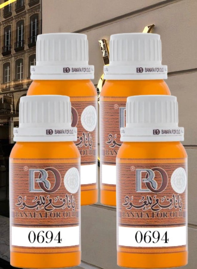 بانافع 4 قطع زيت عطري رقم.0694 100جرام - Image 1