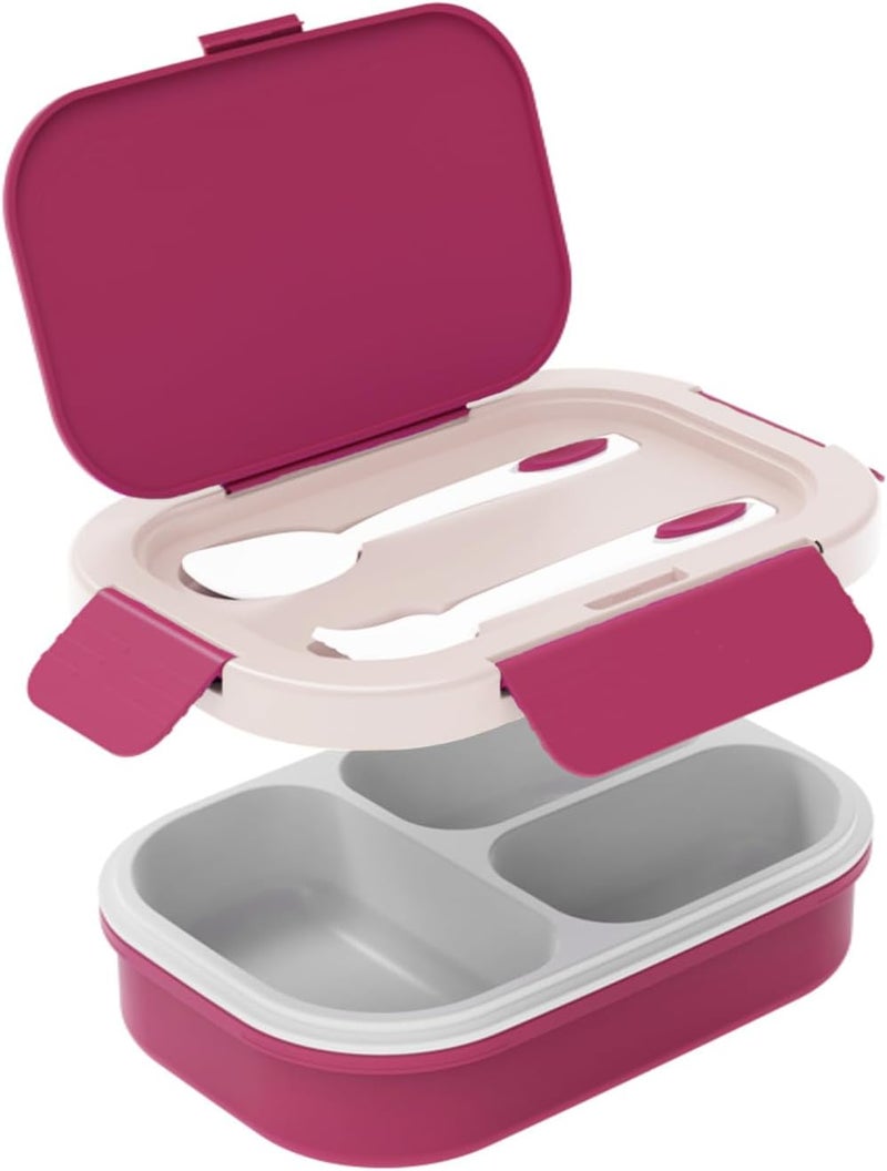 PEARL Kids Regular Plastic Bento Lunch Box - Unicorn Design, BPA-Free, Leakproof, Compact School Lunch Container - Image 3