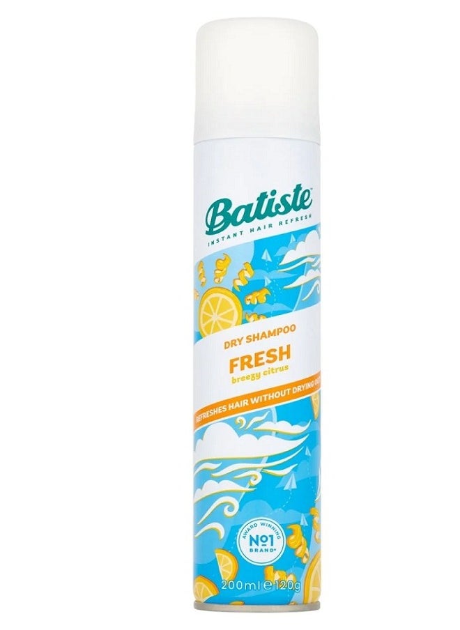 Batiste - FRESH BREEZY CITRUS DRY SHAMPOO 200ML - Image 1